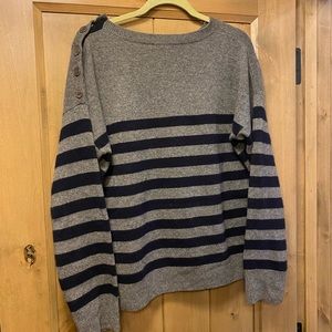Vince Cashmere Striped Sweater